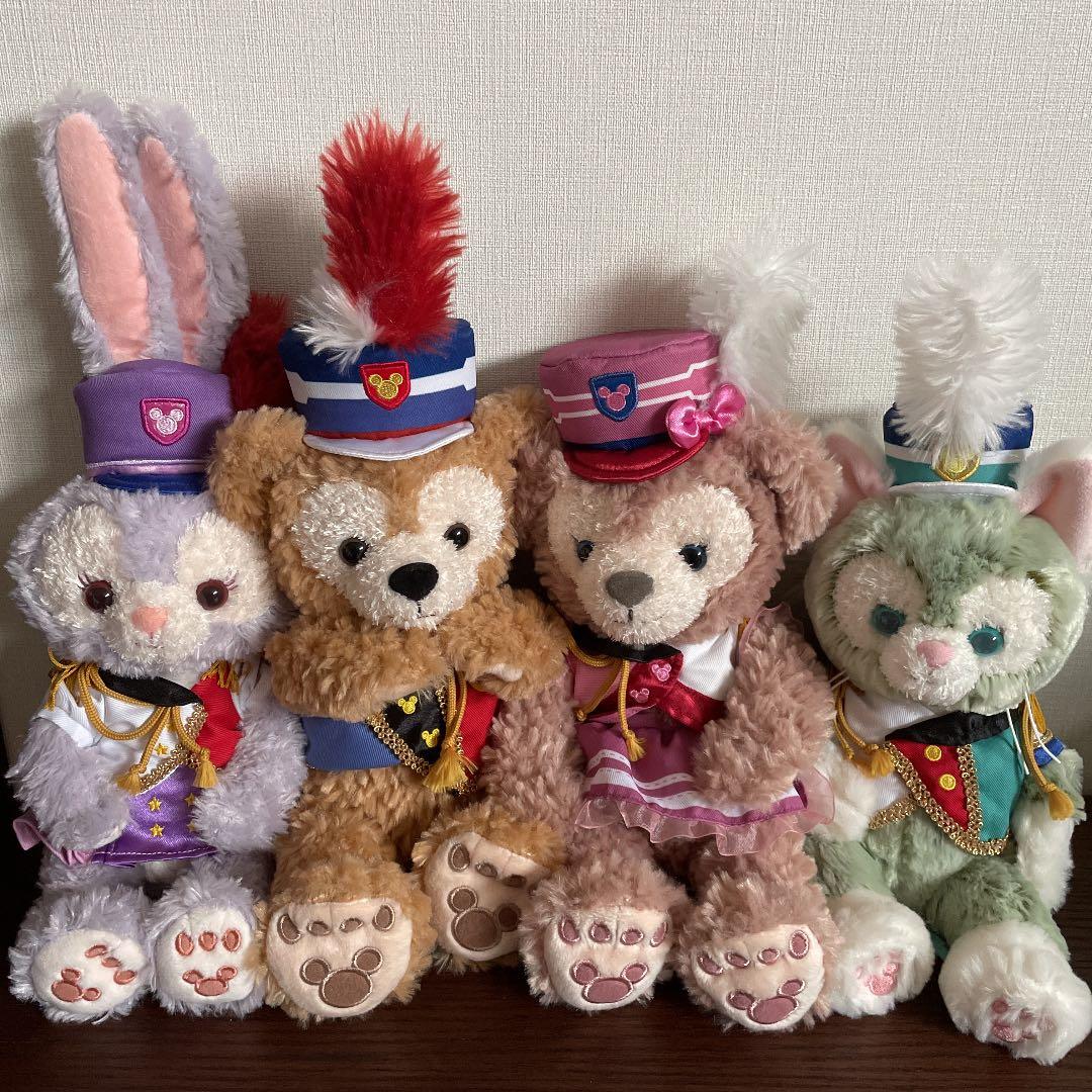 ハッピーマーチングファン　ぬいぐるみ　ダッフィー　ジェラトーニ　ステラルー
