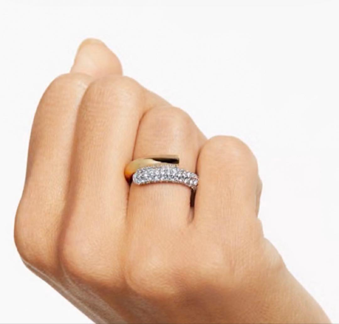 スワロフスキー ゴールドクリスタルリング価格交渉どうぞ