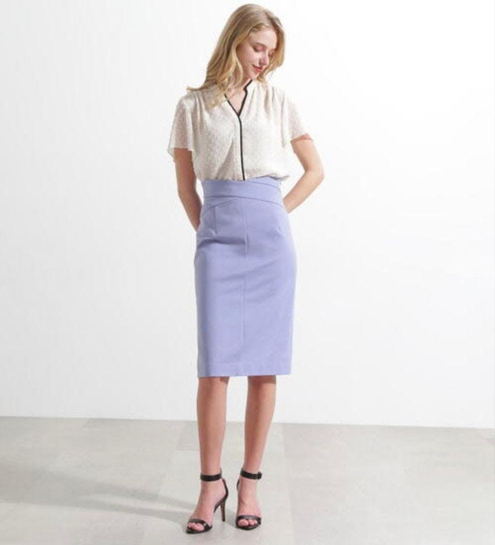 【新品】ピンキーアンドダイアン クロスウエストタイトスカート 美シルエット