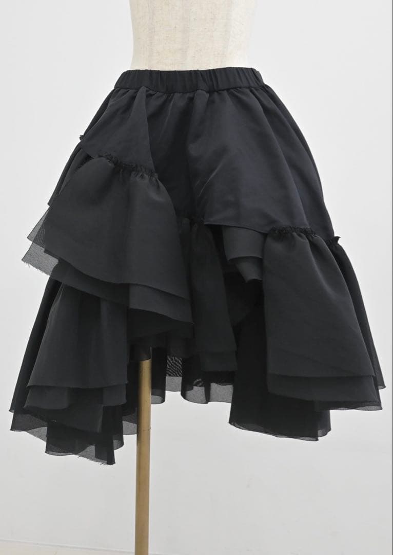 lig. リグドット黒 フレアスカート