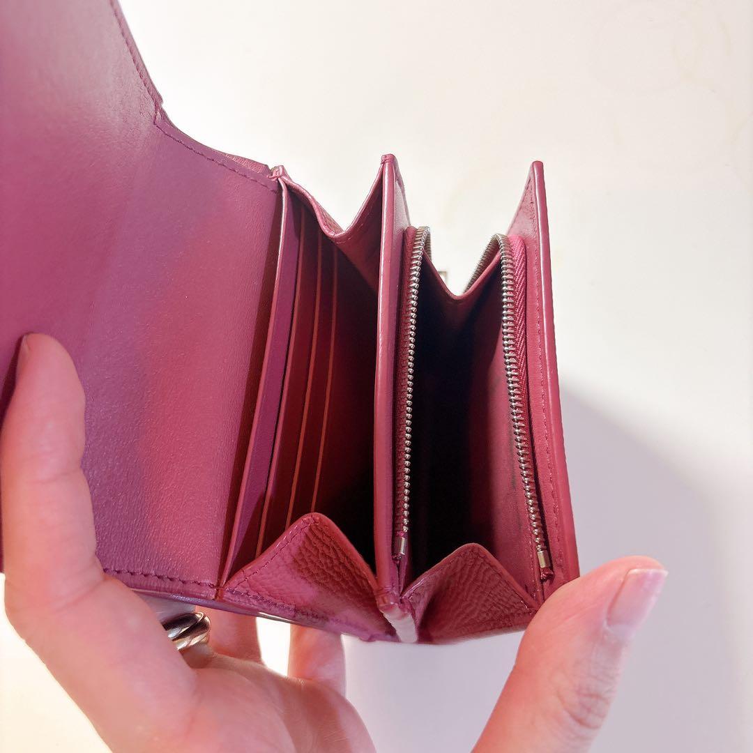 LOEWE ピンク 三つ折り財布