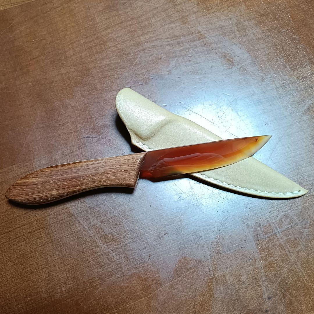 輝石工房　精霊石の箱庭　北林竹二 氏作 精霊石の御守り刀