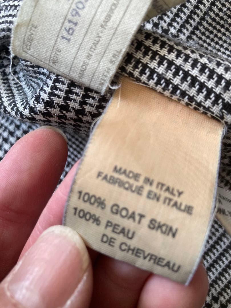 ブラックレザー ジャケット（GIORGIO ARMANI）