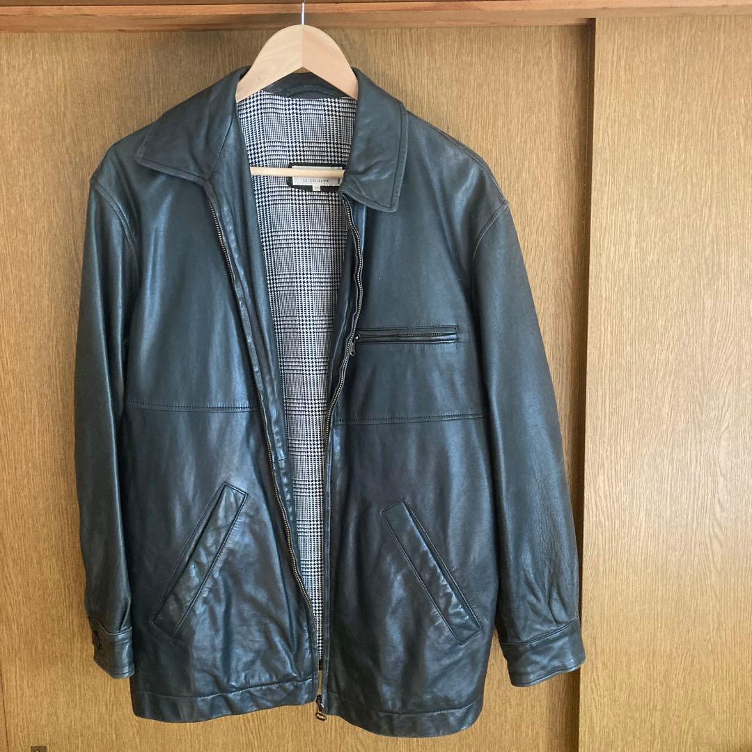 ブラックレザー ジャケット（GIORGIO ARMANI）