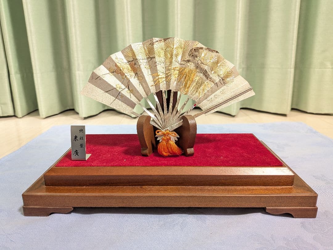 【純銀製　扇子　末廣】