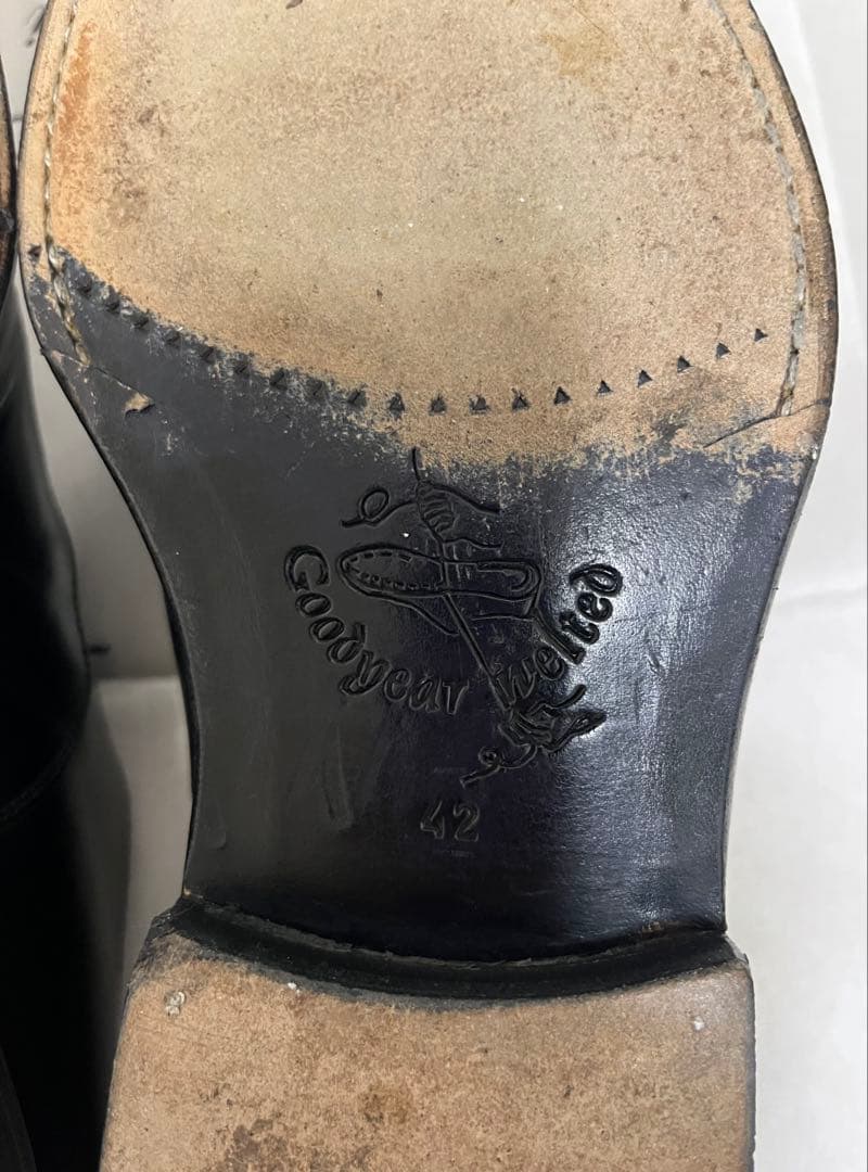 Jalan Sriwijaya ストレートチップ　ブラック　42約27 cm