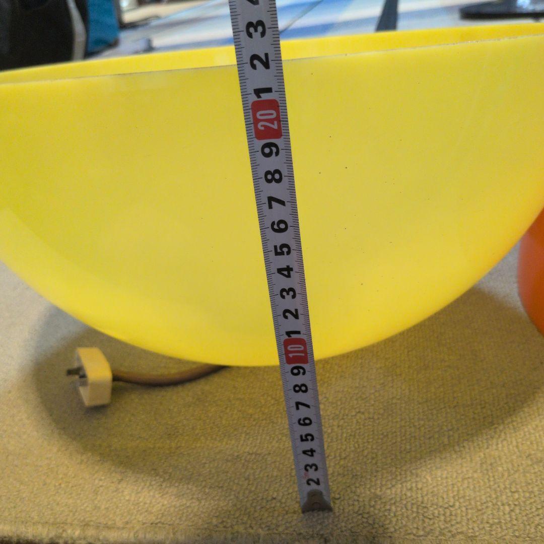 イエロー・オレンジ ドーム型ペンダントライト　2セット　レトロ