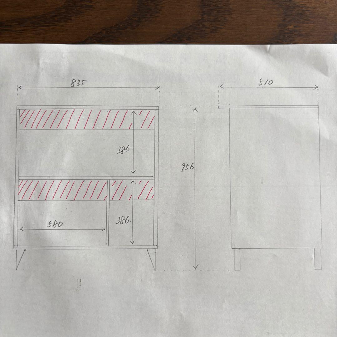 ハンドメイド　格子型　棚・シェルフ　オーダー受け付けます