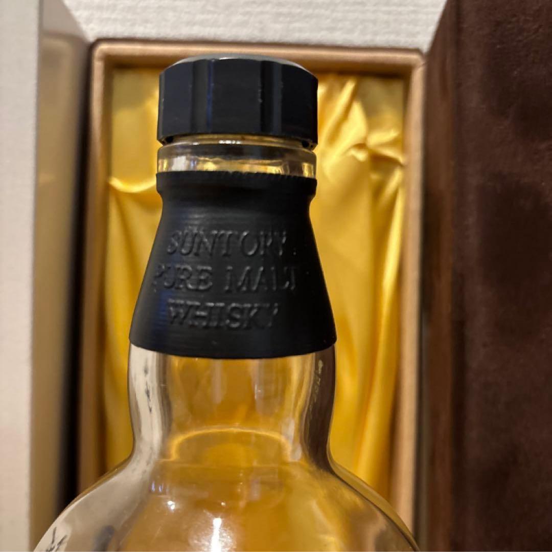 （空瓶、空箱）　サントリーウイスキー　山崎25年　1998年　空瓶&空箱