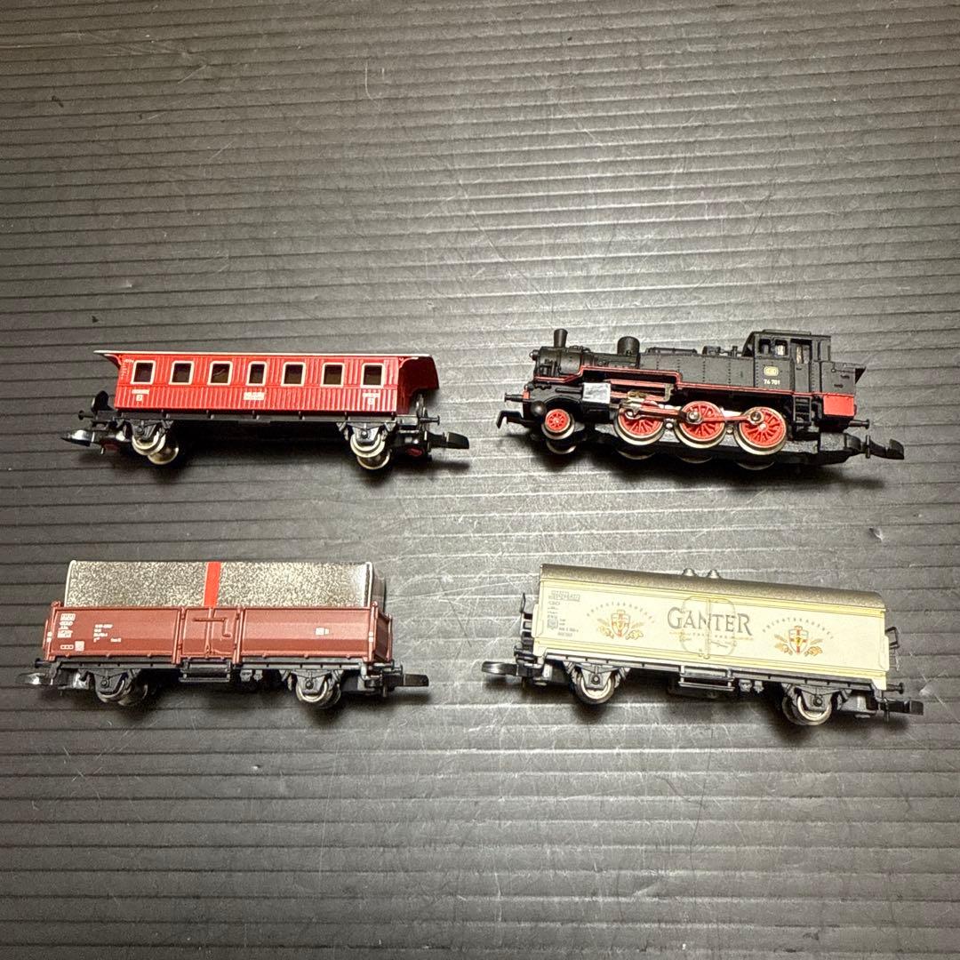 ［ジャンク］鉄道模型　Zゲージ　メルクリン　蒸気機関車/貨車　いろいろまとめ