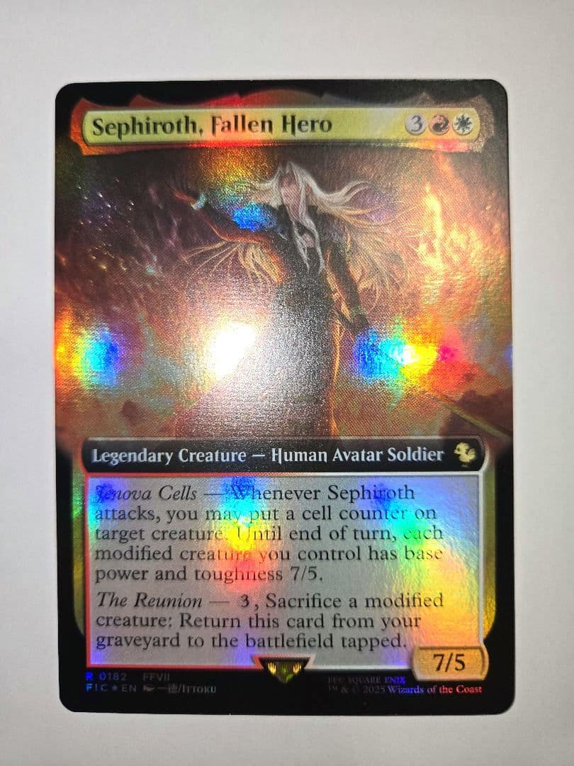 ラスト一枚【Foil】(182)■拡張アート■墜ちた英雄、セフィロス　英語版