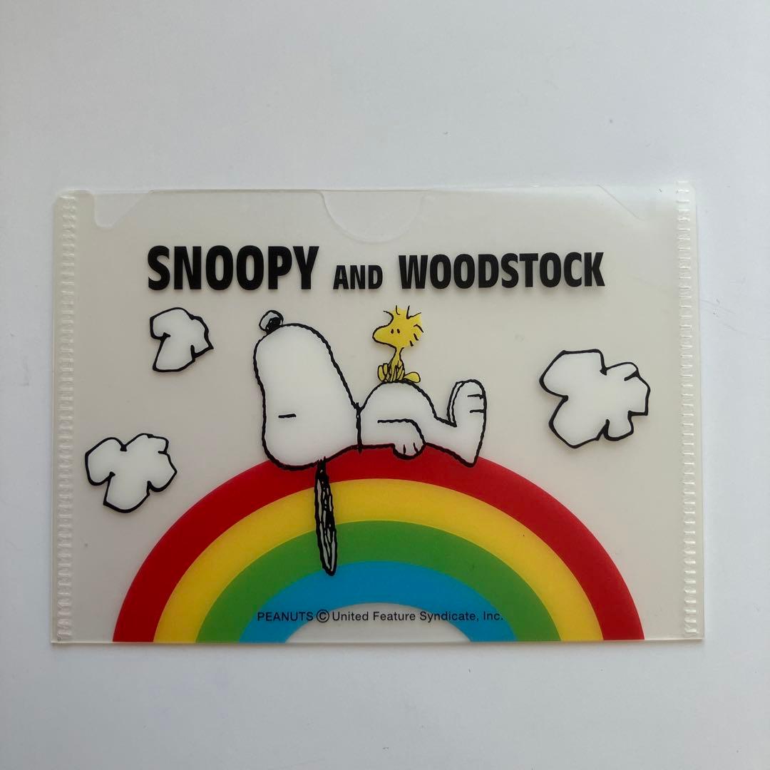 ★美品★ スヌーピー ミニクリアファイル（３種セット）日本製 レア 希少 平成