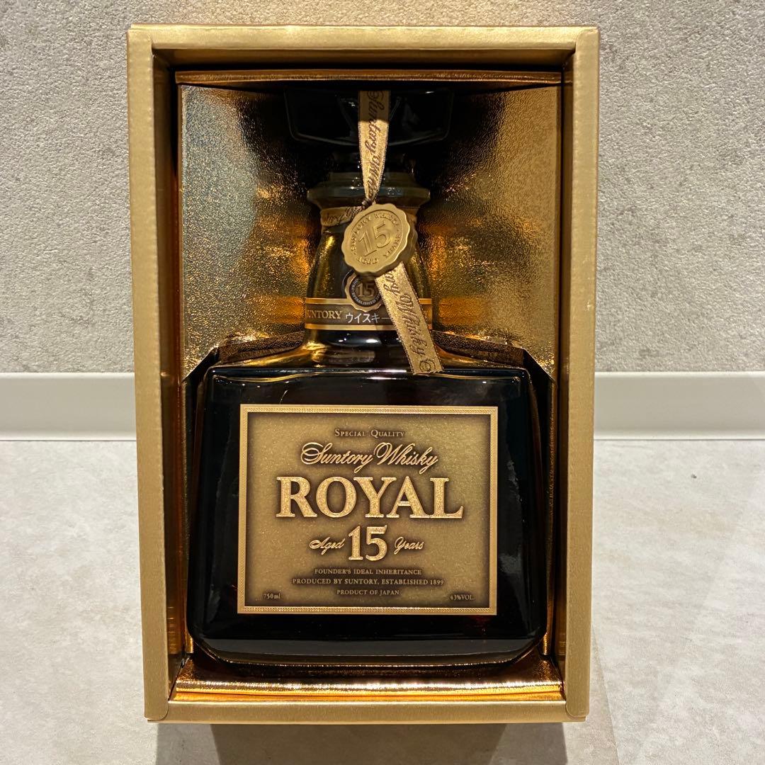 サントリー ウイスキー ローヤル15年 ゴールドラベル 750ml 箱付