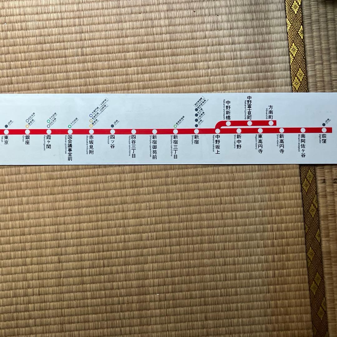 地下鉄丸ノ内線案内　西新宿駅開業前