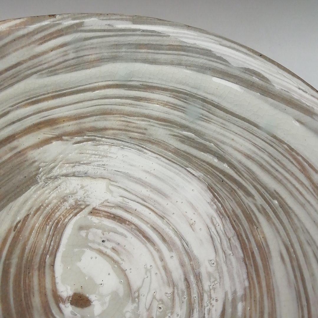 Ｔ３９０　茶碗　『刷毛目　平茶碗』『寿平 造』　共箱　抹茶碗　茶道具