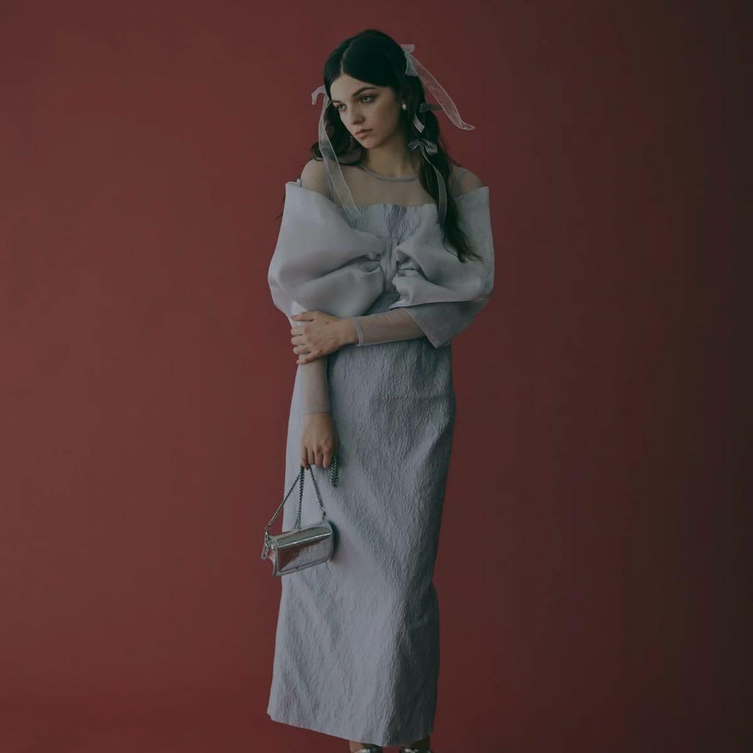 エクミール リボンタイトドレス