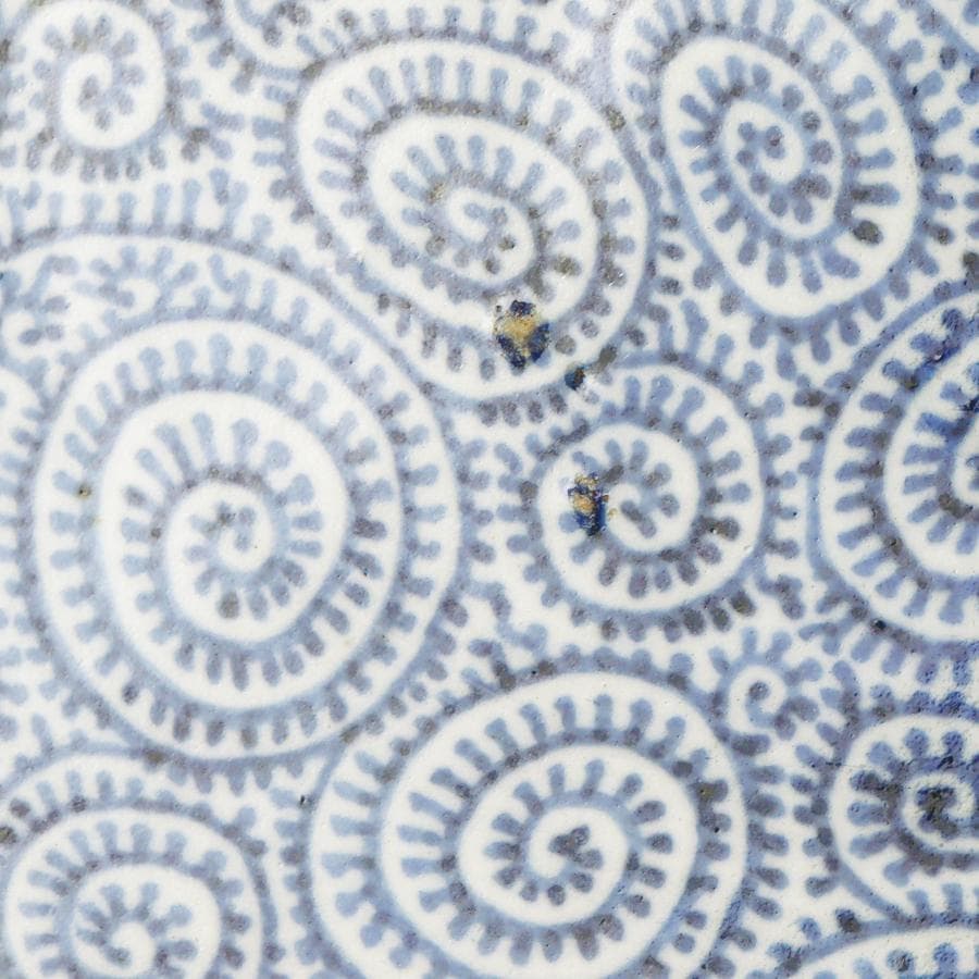 太明成化年製 染付蛸唐草文 一尺三寸皿 盛り皿 飾り皿