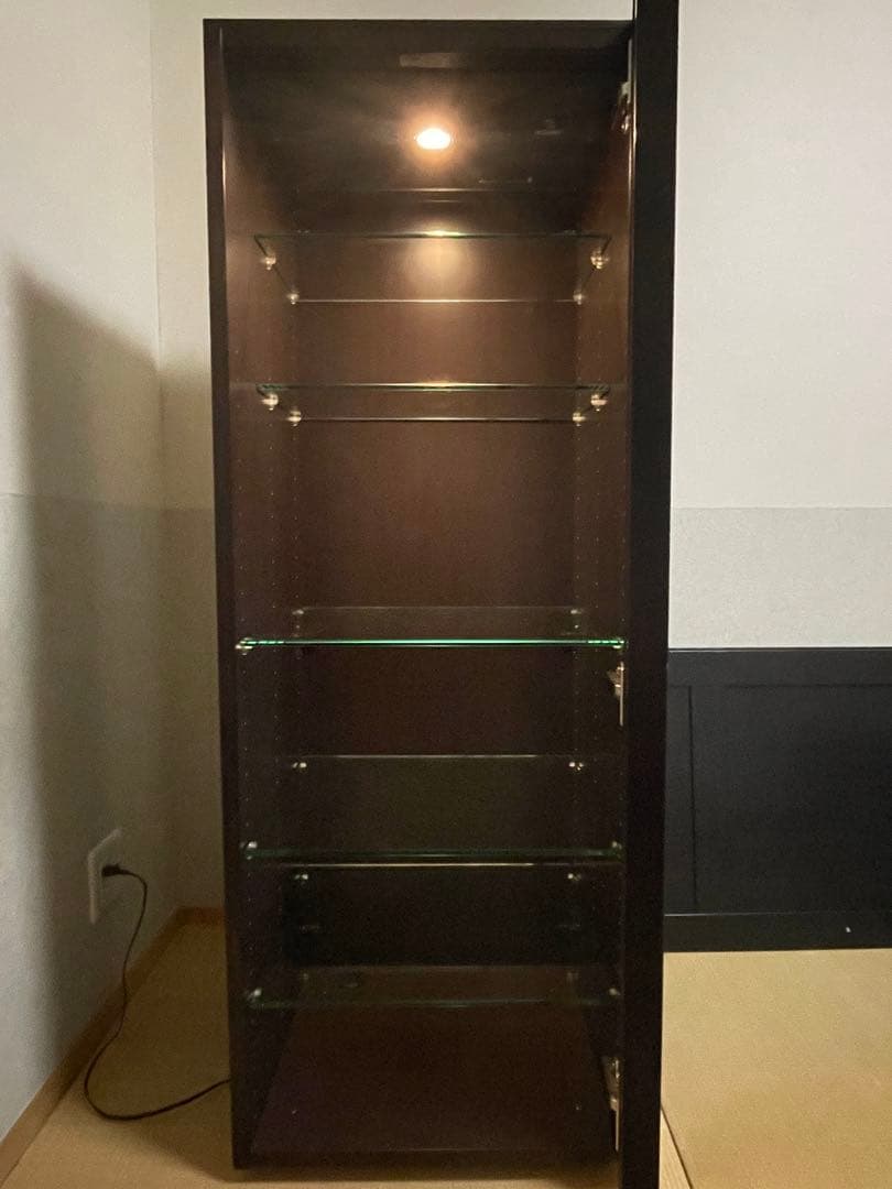 ⭐︎美品　arflex アルフレックス　コンポーザー　木製　ガラスケース 照明付き