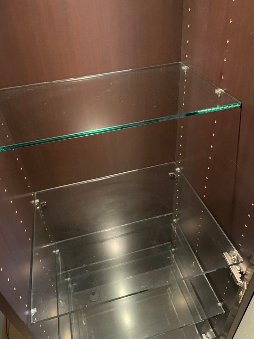 ⭐︎美品　arflex アルフレックス　コンポーザー　木製　ガラスケース 照明付き