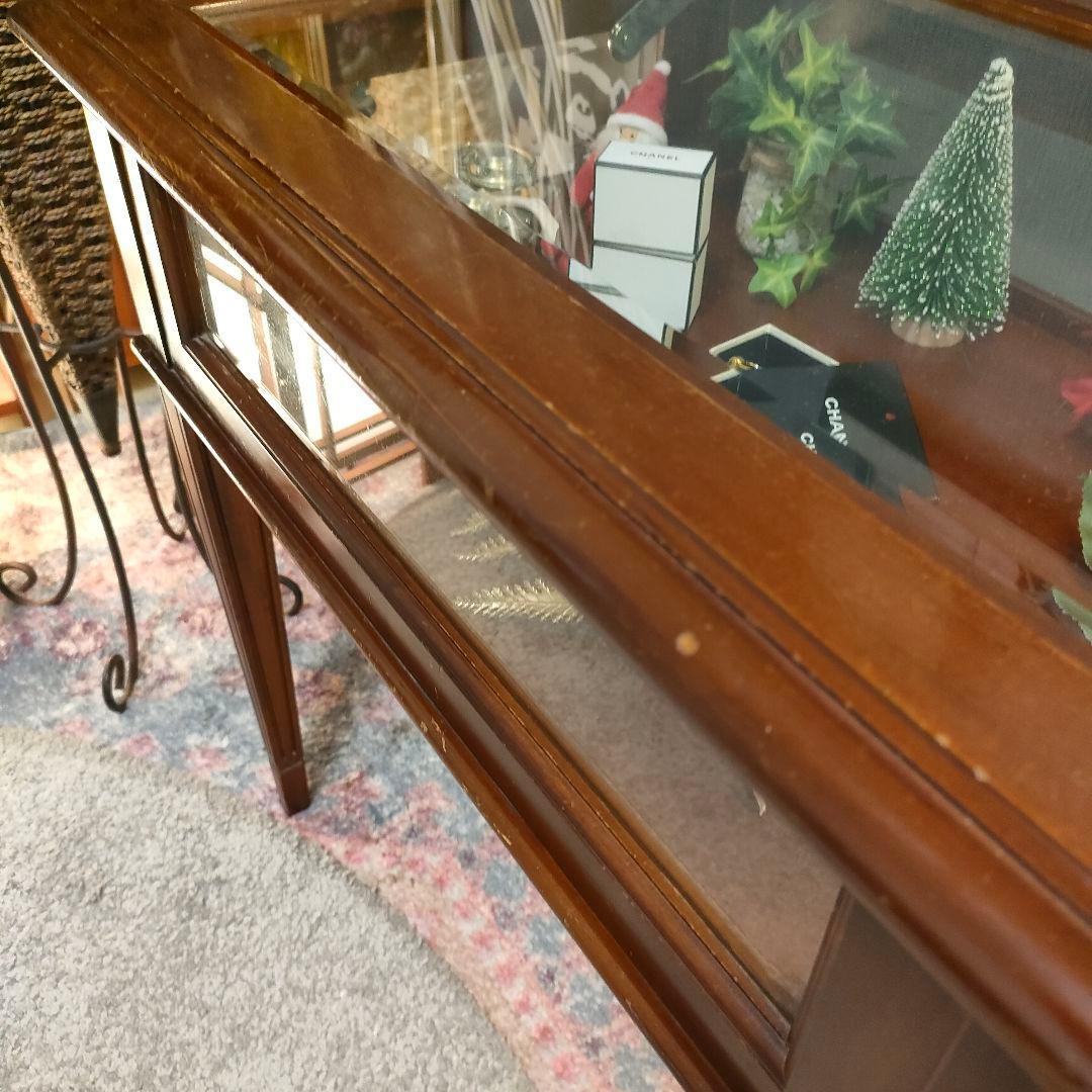 フランス アンティーク調 ガラス天板ディスプレイショーケース ヴィンテージ