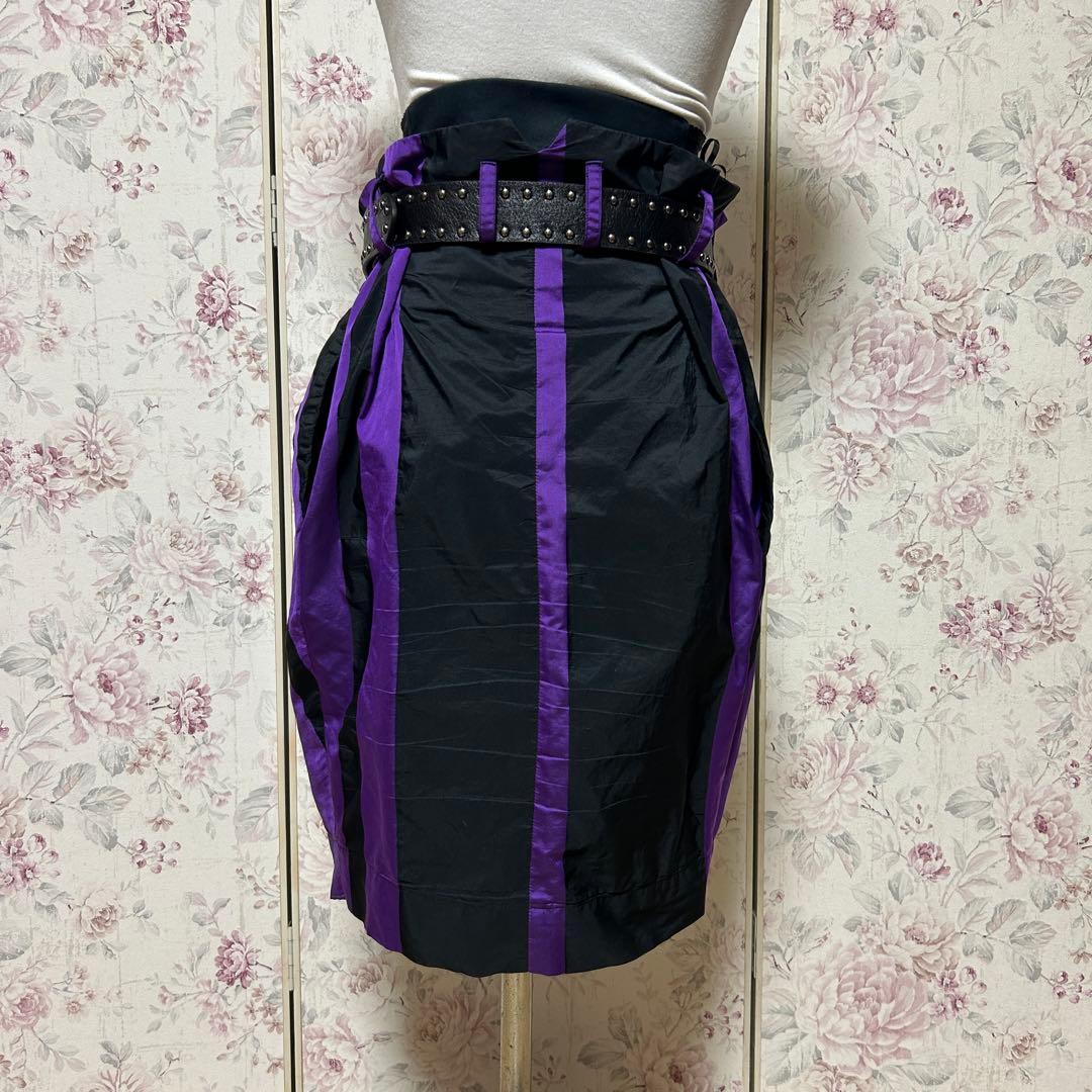 【Vivienne Westwood】 スカート　パープル　ブラック　38