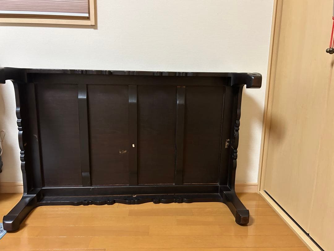 アンティーク木製明治〜昭和初期装飾座卓★ローテーブル座敷机【送料込み】