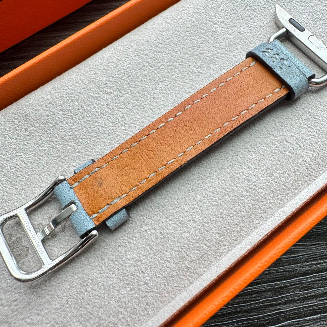 2595 美品　Apple Watch エルメス　ブルーラン　ドゥブルトゥール