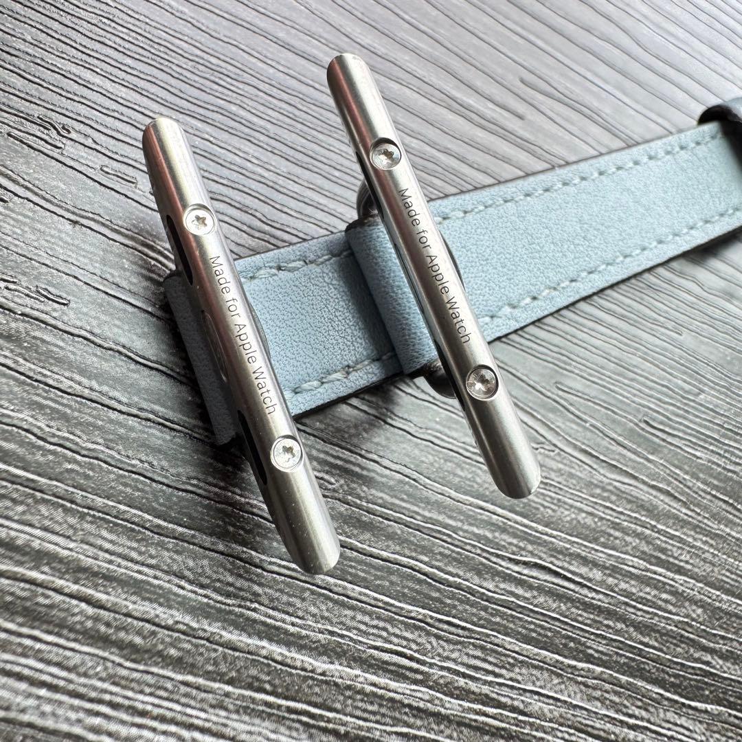 2595 美品　Apple Watch エルメス　ブルーラン　ドゥブルトゥール