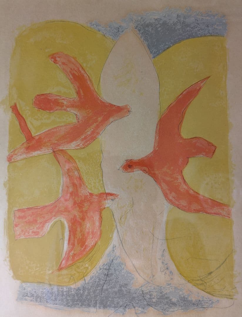 cジョルジュ ブラックのリトグラフ　春