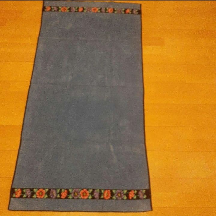 FEILER 花柄刺繍 バスタオル 赤青黄 Made in Germany