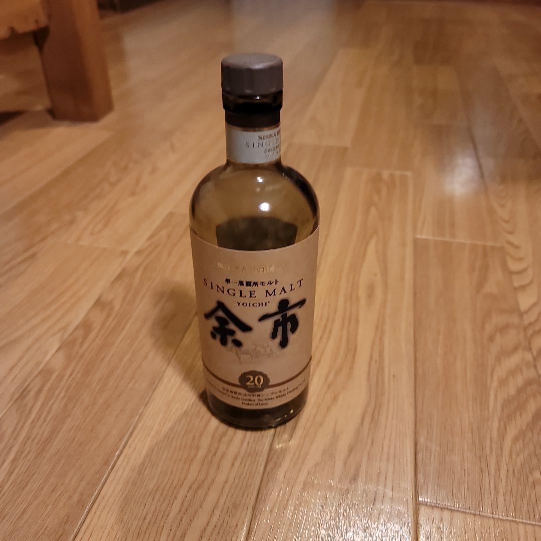 余市 シングルモルトウイスキー 20年 700m　空き瓶l