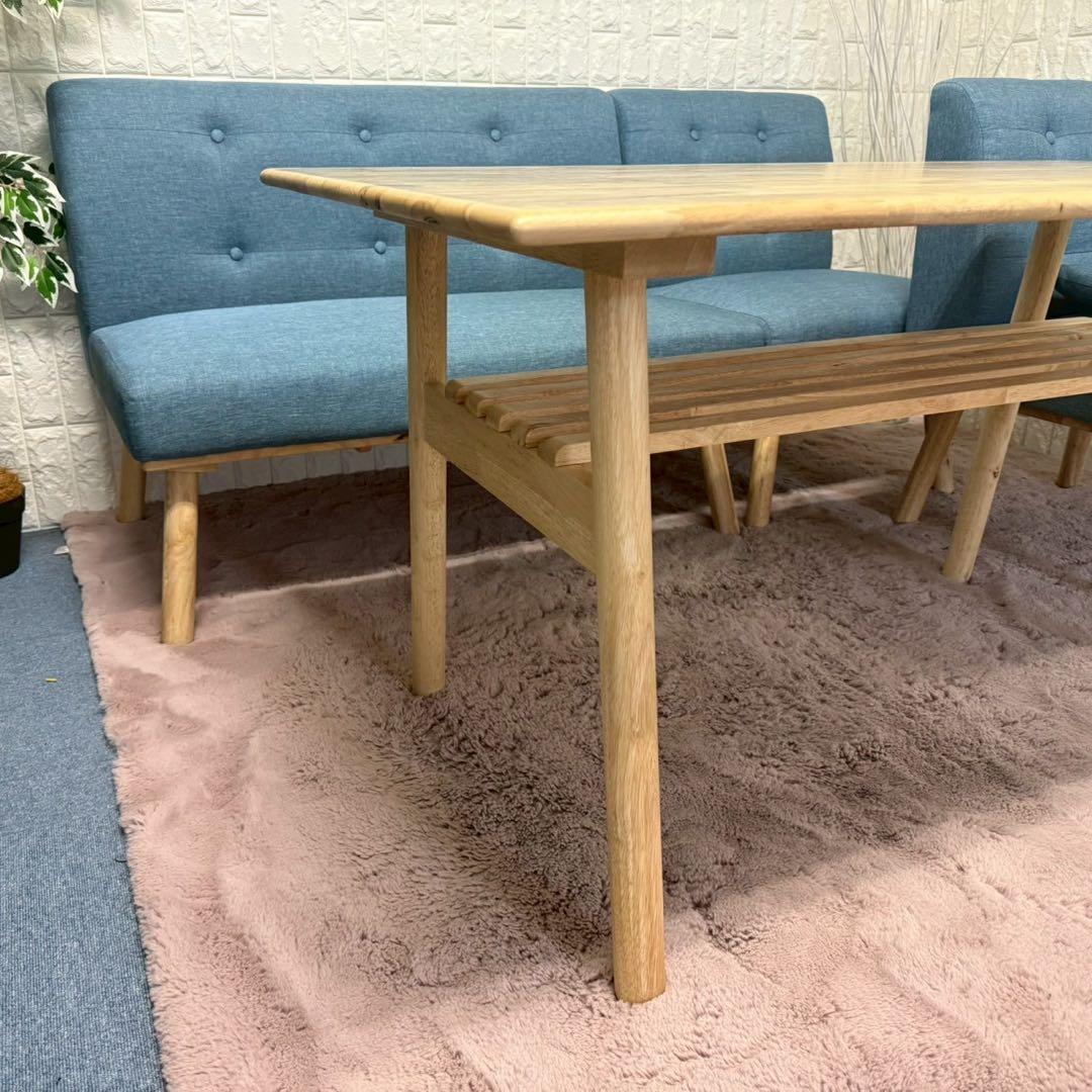 にゃ〜す ✨ナチュラルファニチャー　ダイニングセット　4人掛け　北欧風