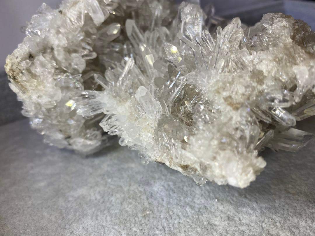 T1013-3最終特価★広西産　結晶花水晶クラスター　天然石　原石　菊花水晶