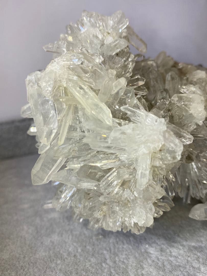 T1013-3最終特価★広西産　結晶花水晶クラスター　天然石　原石　菊花水晶