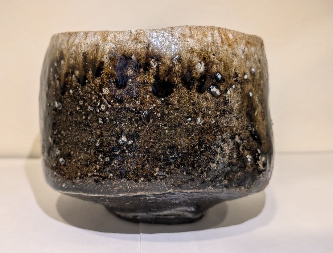 『クリストファー　レイヴェンホール』備前焼茶碗茶道具　共箱　英国イギリス人陶芸家