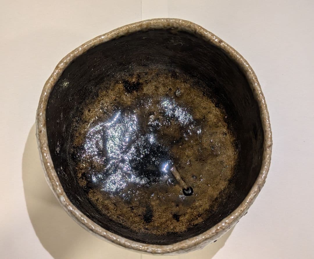 『クリストファー　レイヴェンホール』備前焼茶碗茶道具　共箱　英国イギリス人陶芸家