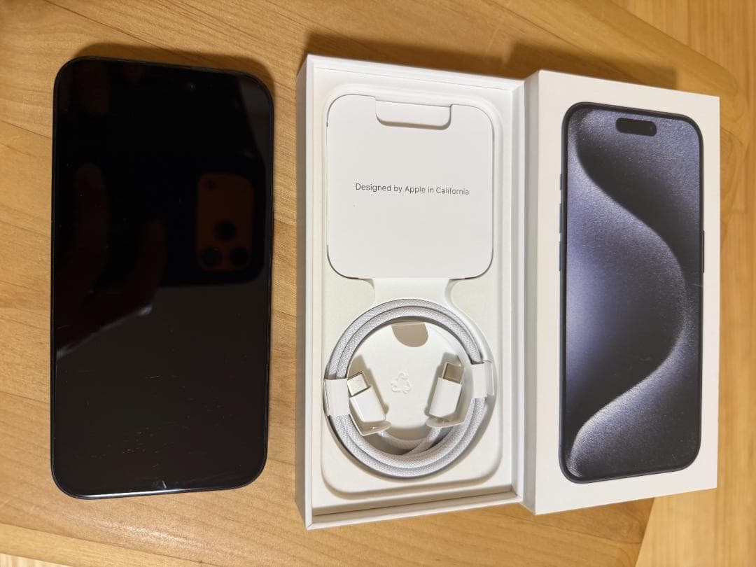 iPhone15 PRO 128G BLUE TITANIUM SIMフリー