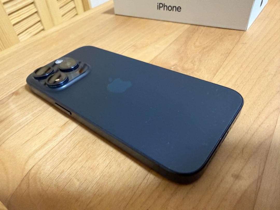 iPhone15 PRO 128G BLUE TITANIUM SIMフリー