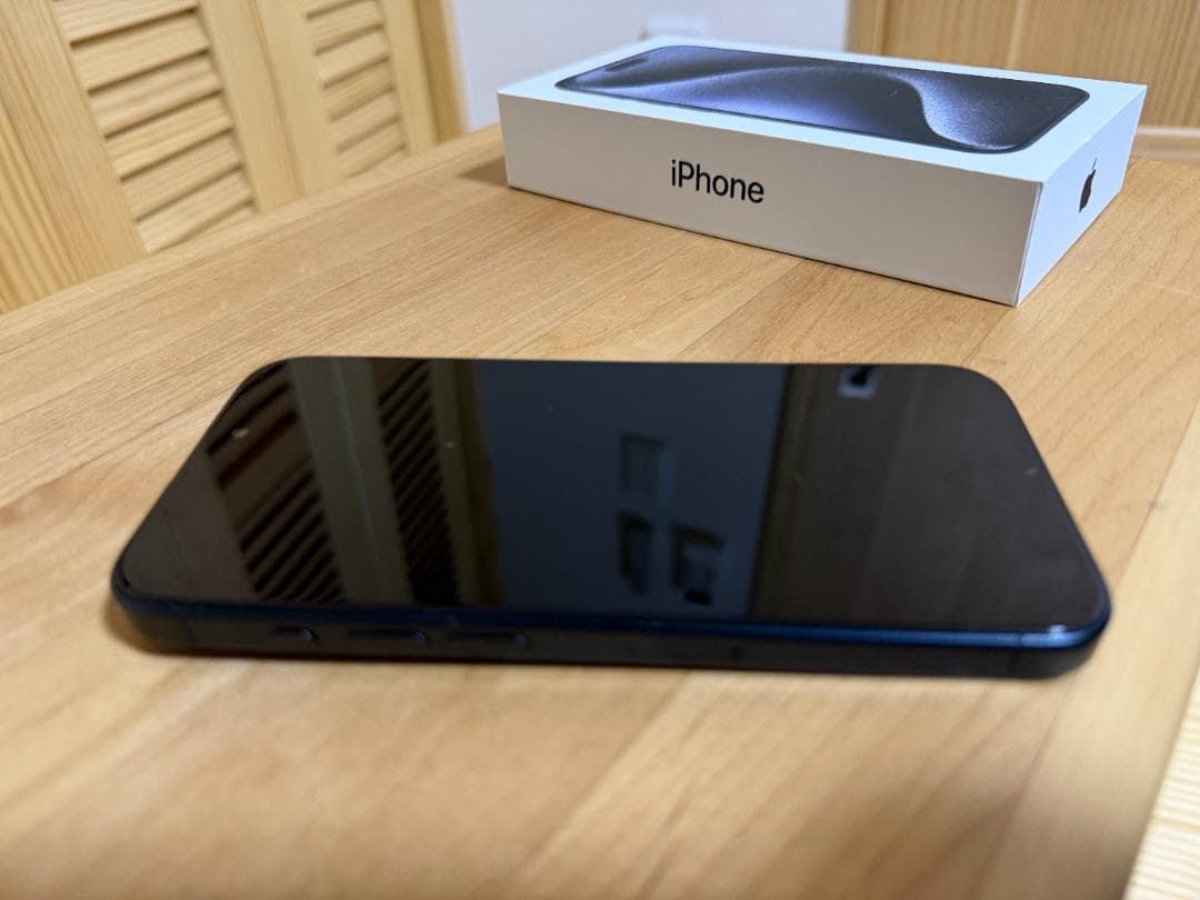 iPhone15 PRO 128G BLUE TITANIUM SIMフリー