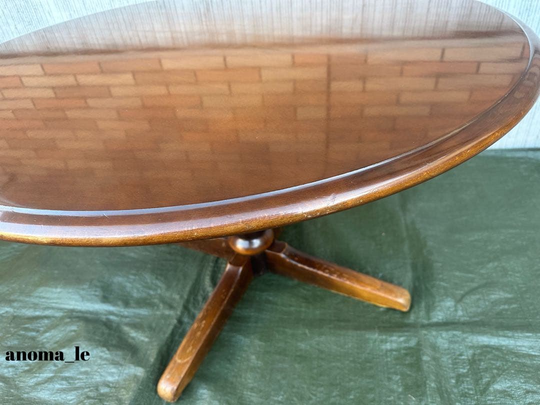 4005【ダイニングテーブル】飛騨産業　キツツキ　穂高　ラウンドテーブル