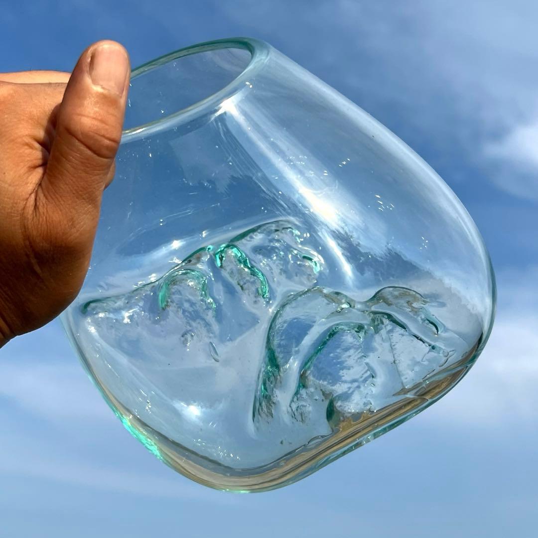 流木ガラス オブジェ中S 花瓶 金魚鉢 ガーデニング テラリウム 観賞魚 容器