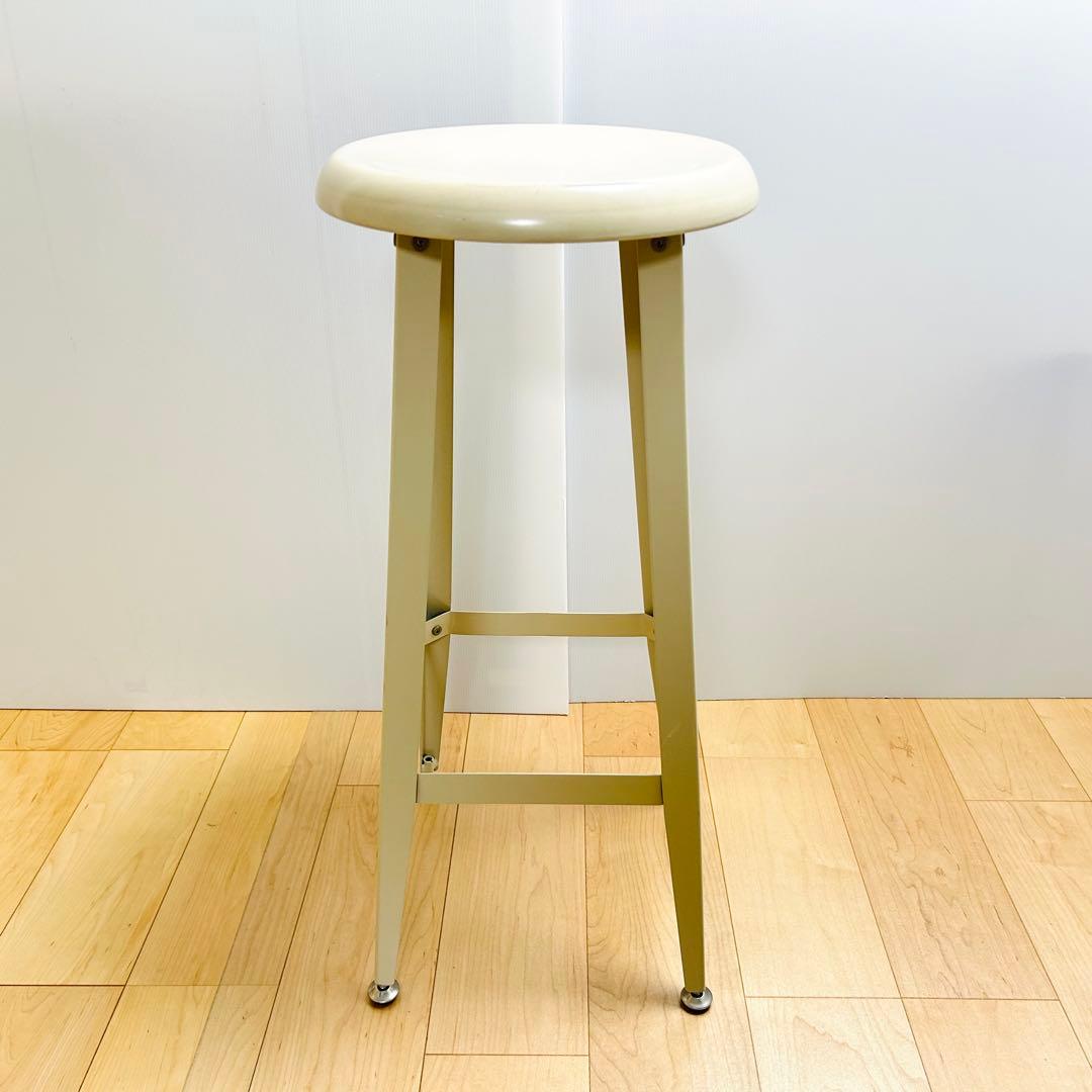 廃盤希少 IKEA ハイスツール TORBEN アイボリー イケア 鋼製①