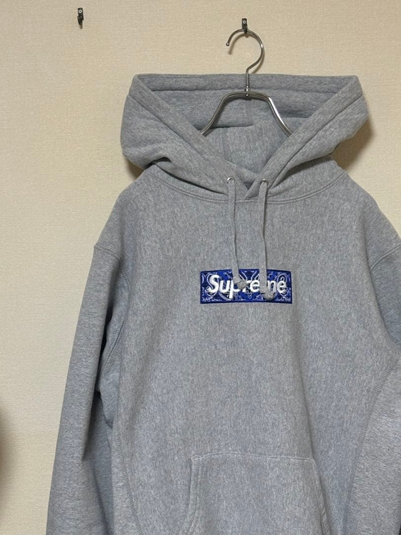 n*o様 Supreme バンダナボックスロゴ パーカー
