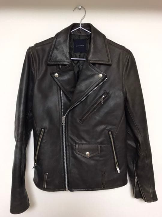 ダブル　ライダース　ジャケット　レザー　アメリカンラグシー　革ジャン