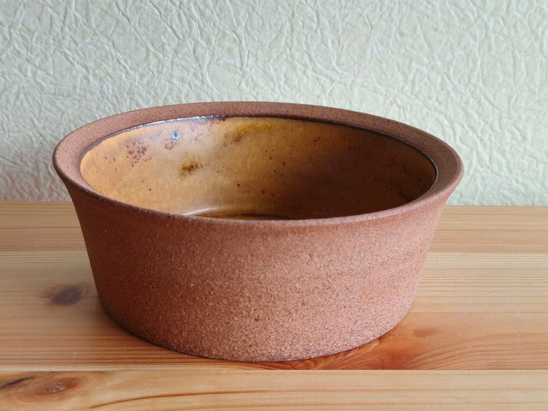 山本教行　深皿　グラタン皿　陶器　民芸　民藝　バーナード・リーチ ①　岩井窯