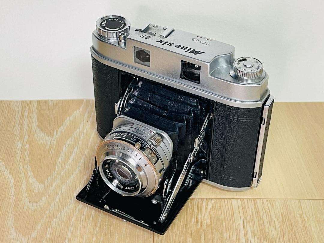 国産蛇腹カメラ 高嶺光学 Mine Six IIIS 6x6cm判 6x6cm判