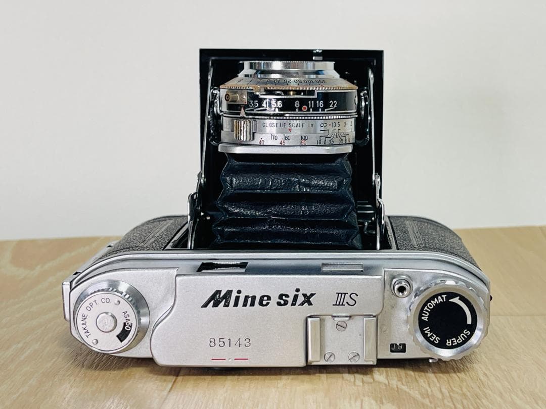国産蛇腹カメラ 高嶺光学 Mine Six IIIS 6x6cm判 6x6cm判