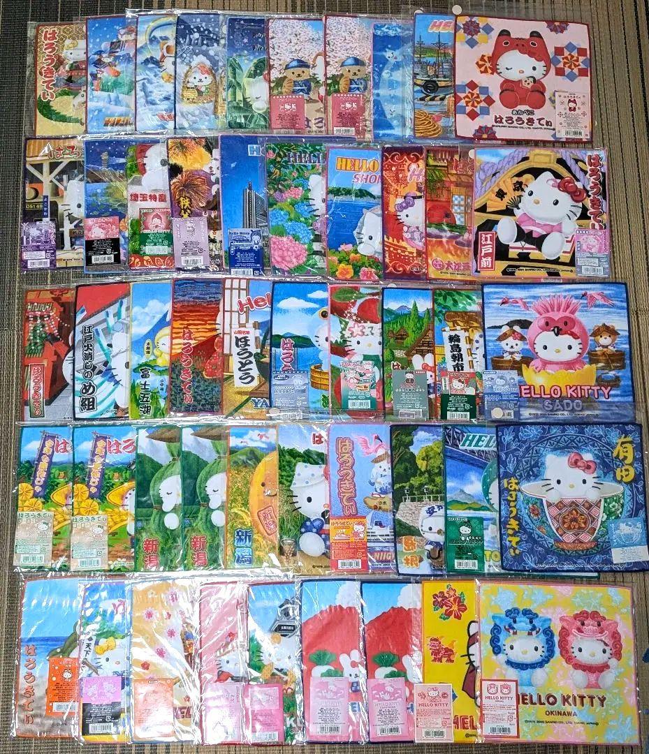 ハローキティ ご当地 プチタオル ハンカチ 49枚セット