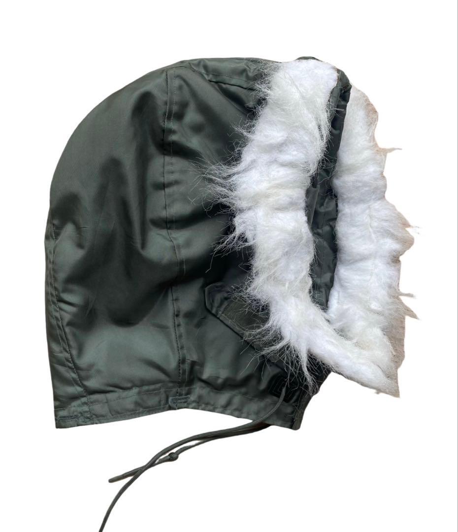 米軍空軍本物cwu45\pフライトジャケット用フード1987年官給品XLサイズ