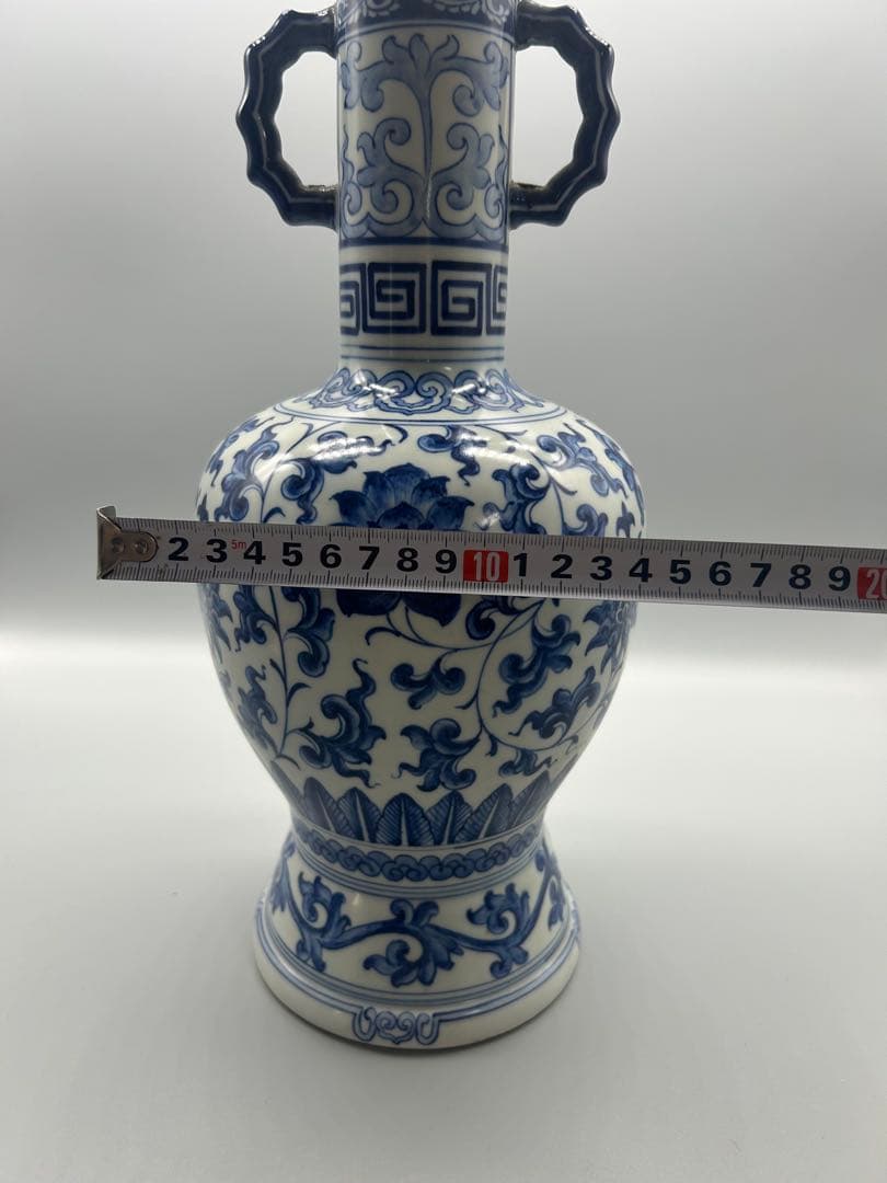 【骨董美品】中国古代　青花模様　壺